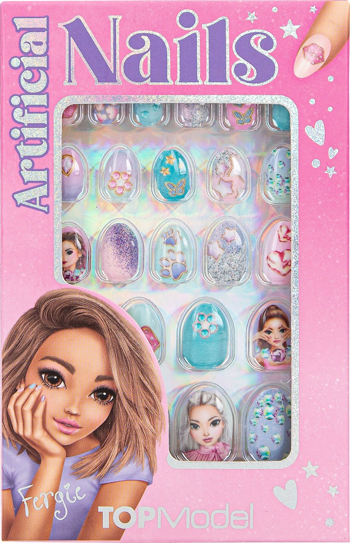 Top Model - Kunstige Negle Til Børn - Artificial Nails - 24 Stk.