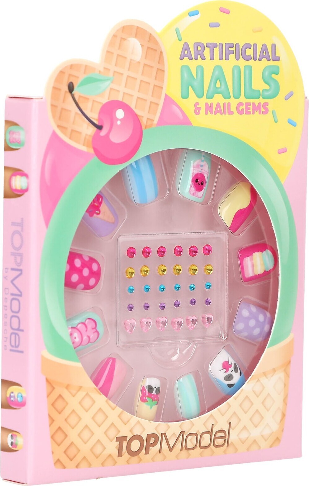 Topmodel - Deco Negle Og Krystal Sæt - Candy Glam - Depesche
