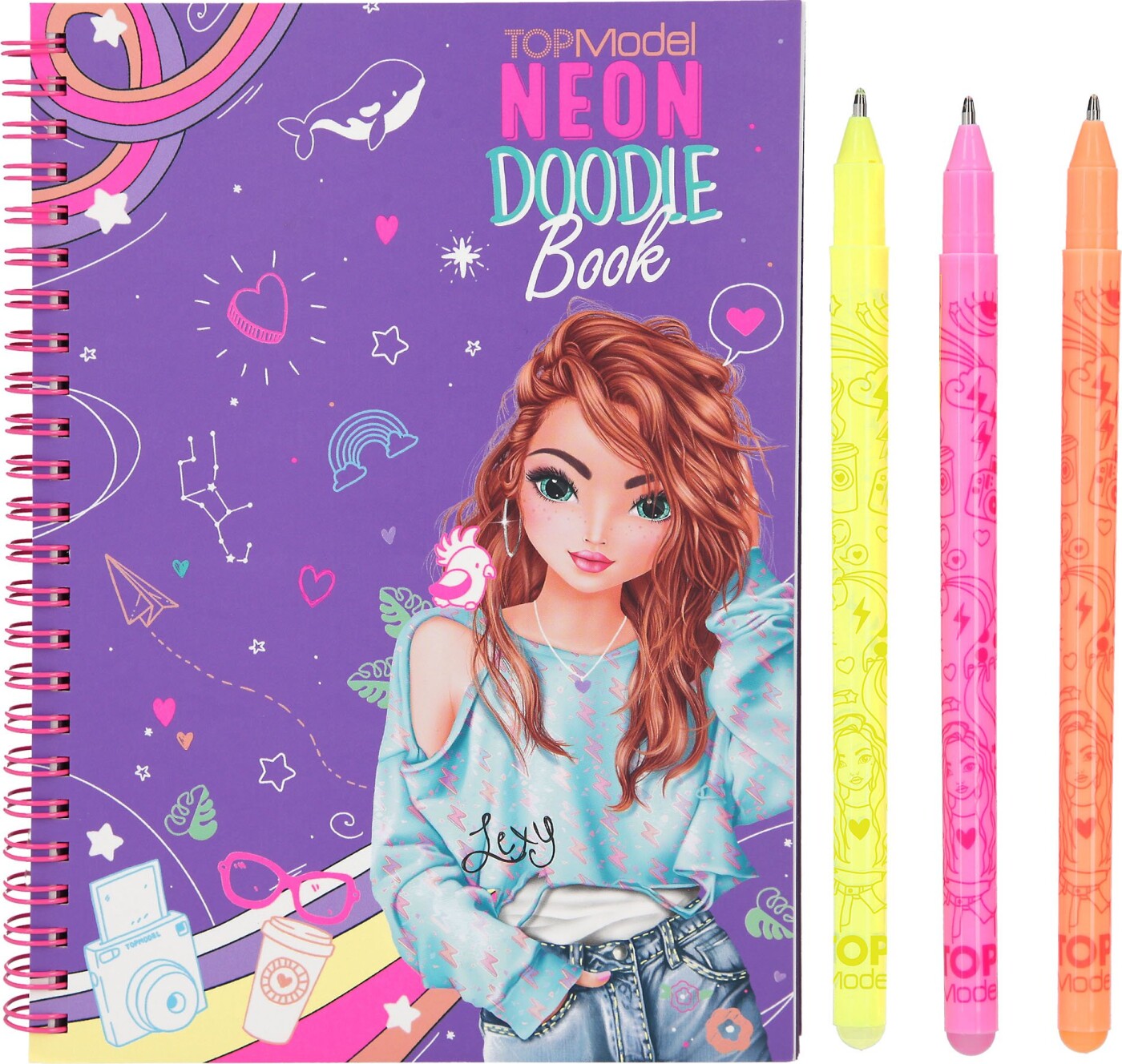 Topmodel - Neon Doodle Malebog - Diverse - Bog