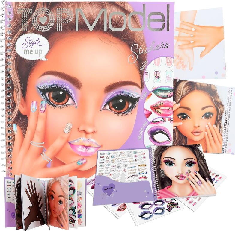 Topmodel - Dress Me Up Face Stickerbog Beauty Girl - Diverse - Bog