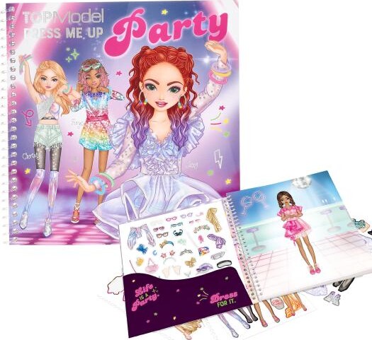 Billede af Topmodel - Dress Me Up Party Stickerbog - Bog