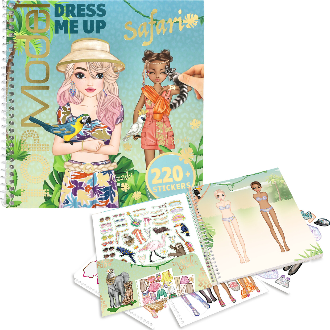 Topmodel - Dress Me Up Stickersbog Safari - Bog