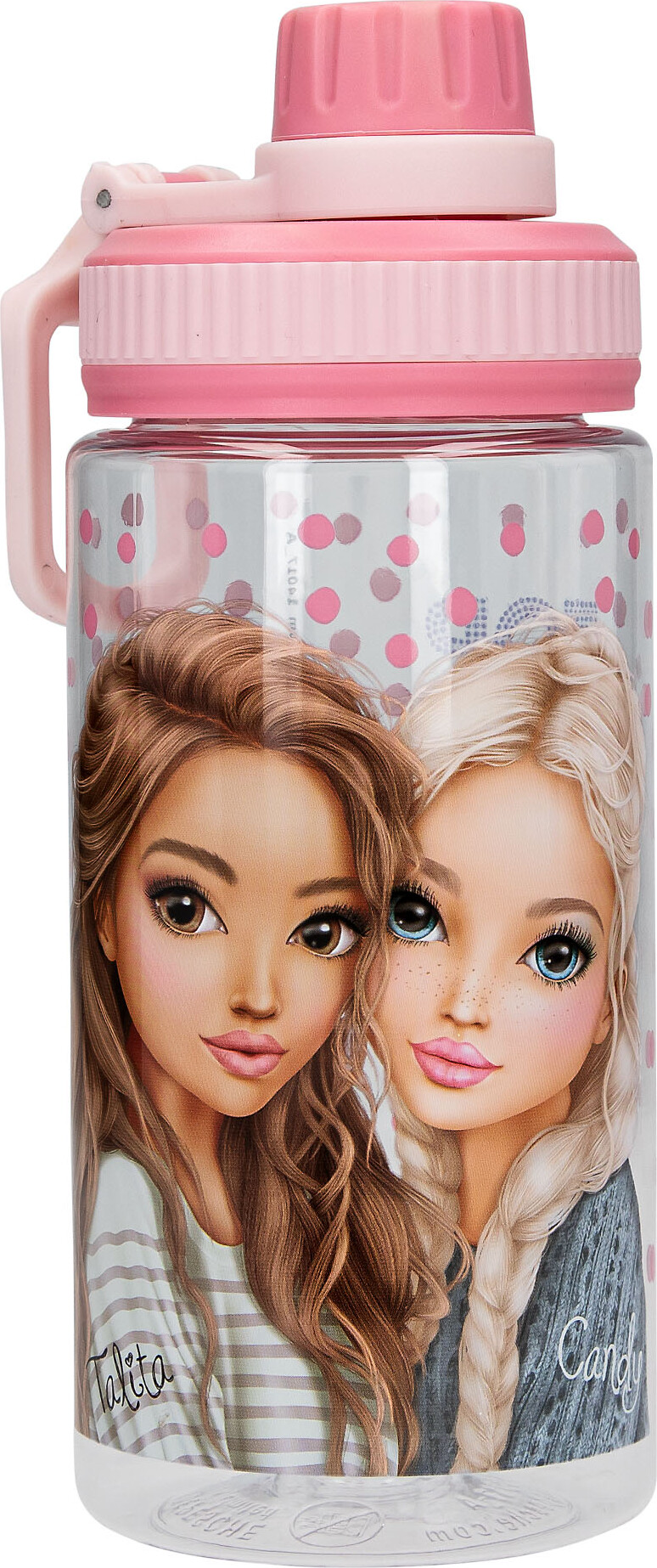 Top Model - Drikkedunk Til Børn - Dots - 500 Ml - Pink