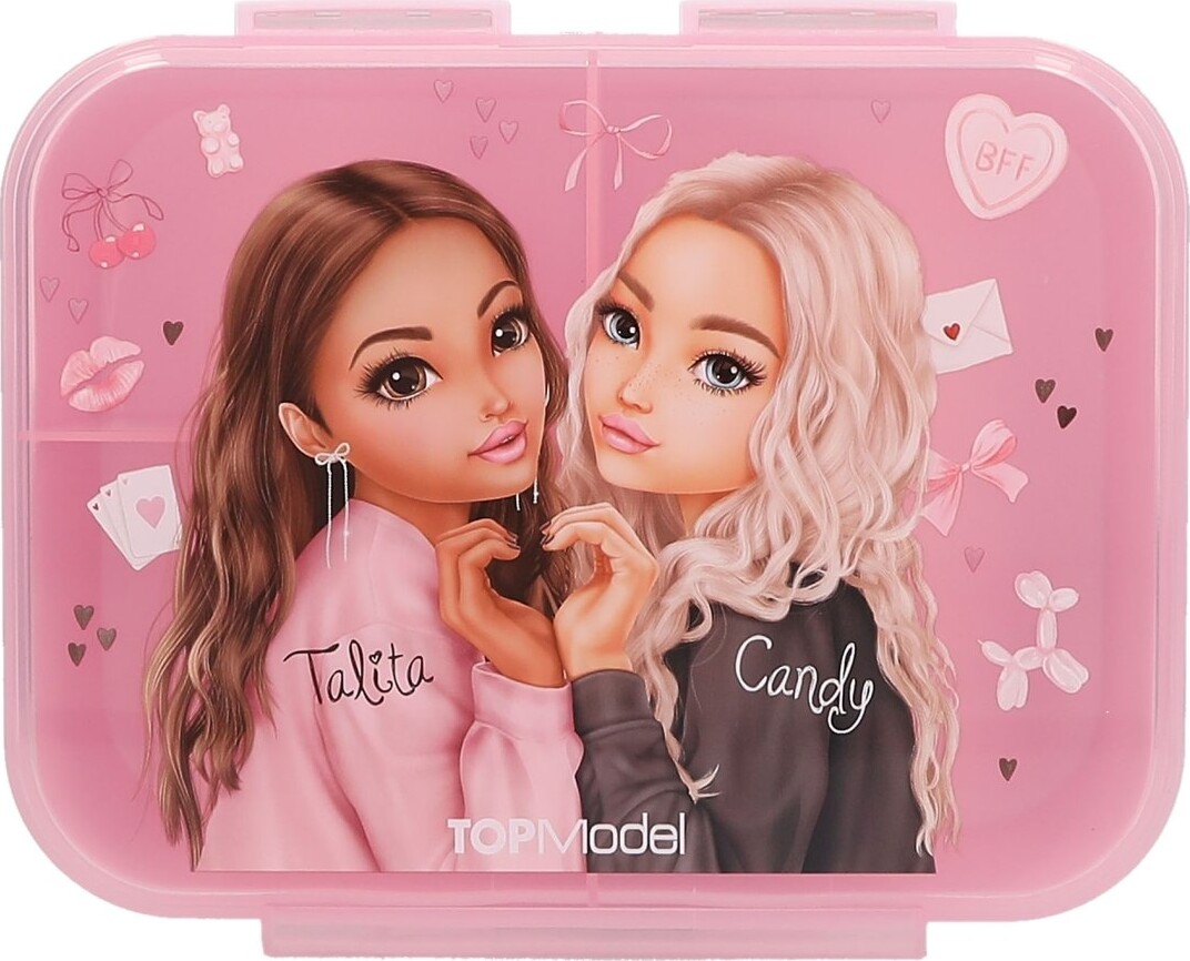 Top Model - Madkasse Til Børn - 3 Rum - My Bff - Lyserød