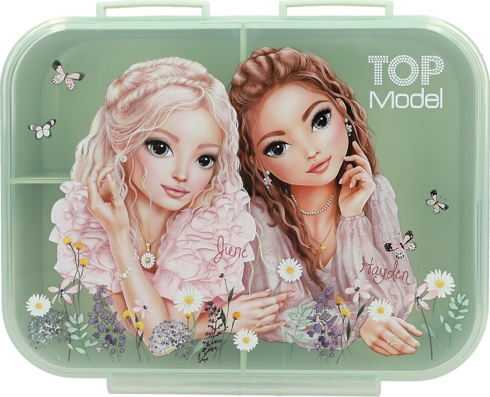Top Model - Madkasse Til Børn - 3 Rum - Summer Feeling - Grøn