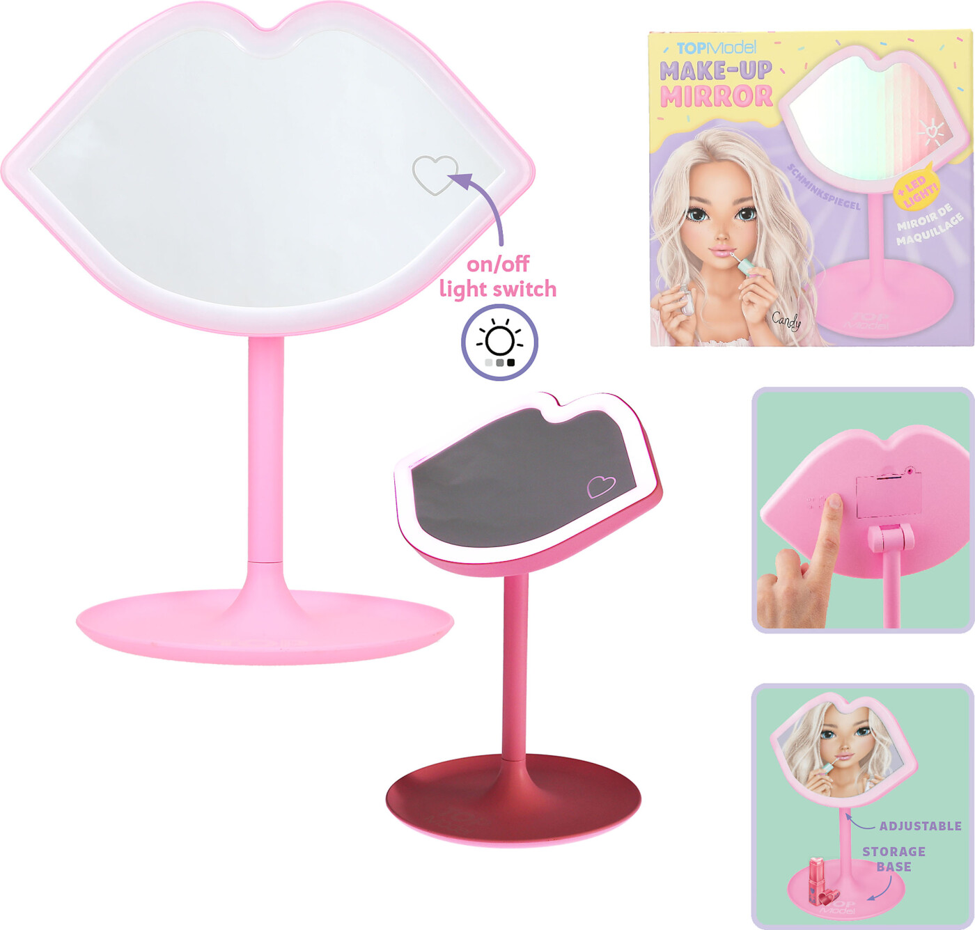 Top Model - Make-up Spejl Til Børn - Candy Glam