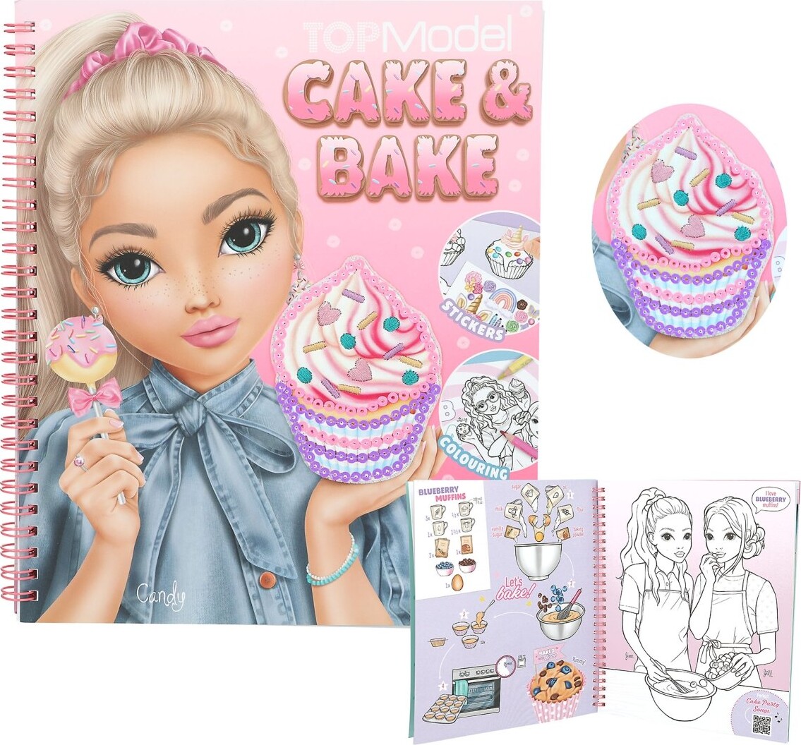 Billede af Topmodel - Malebog Cake & Bake - Topmodel - Bog