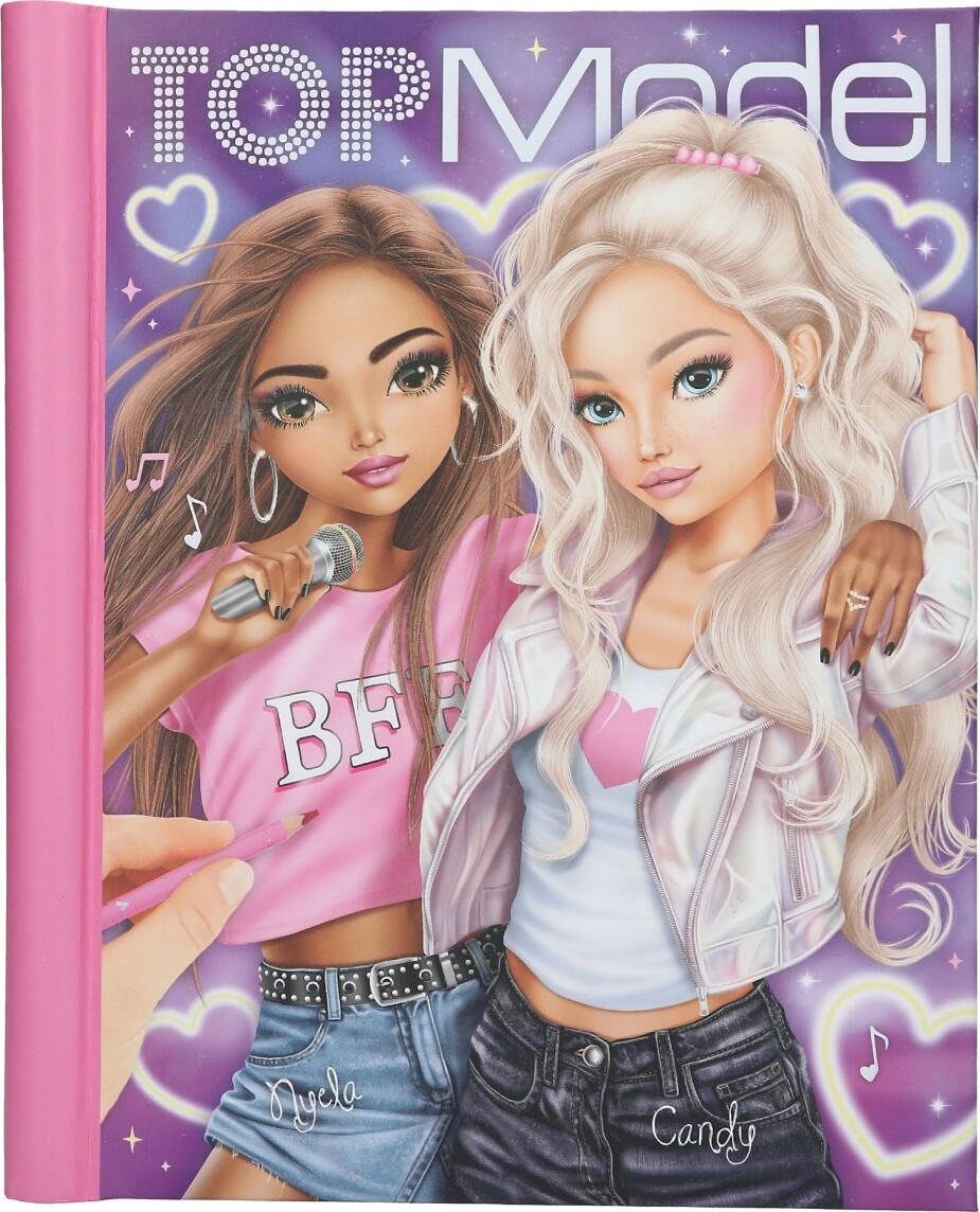 Top Model - Malebog Med Lys Og Lys - My Bff - Bog