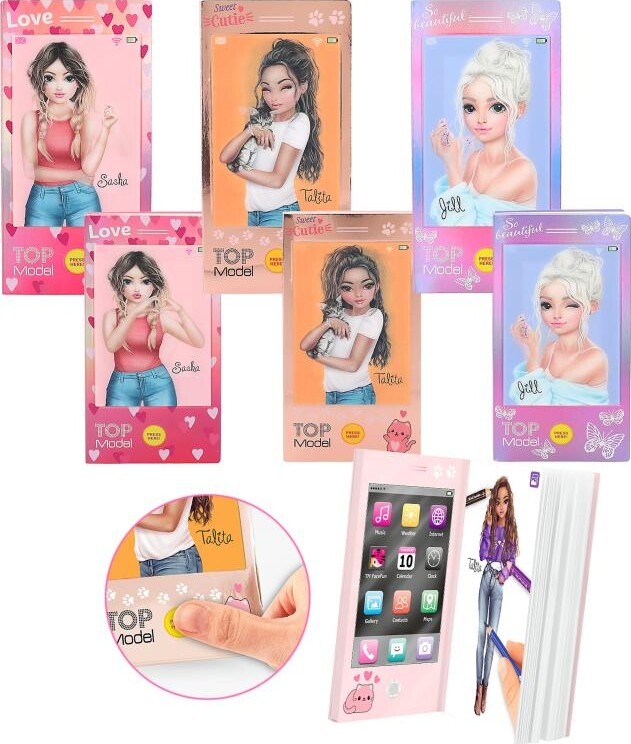 Billede af Top Model - Malebog - Mini Mobil Med Lyd - Assorteret - Topmodel - Bog
