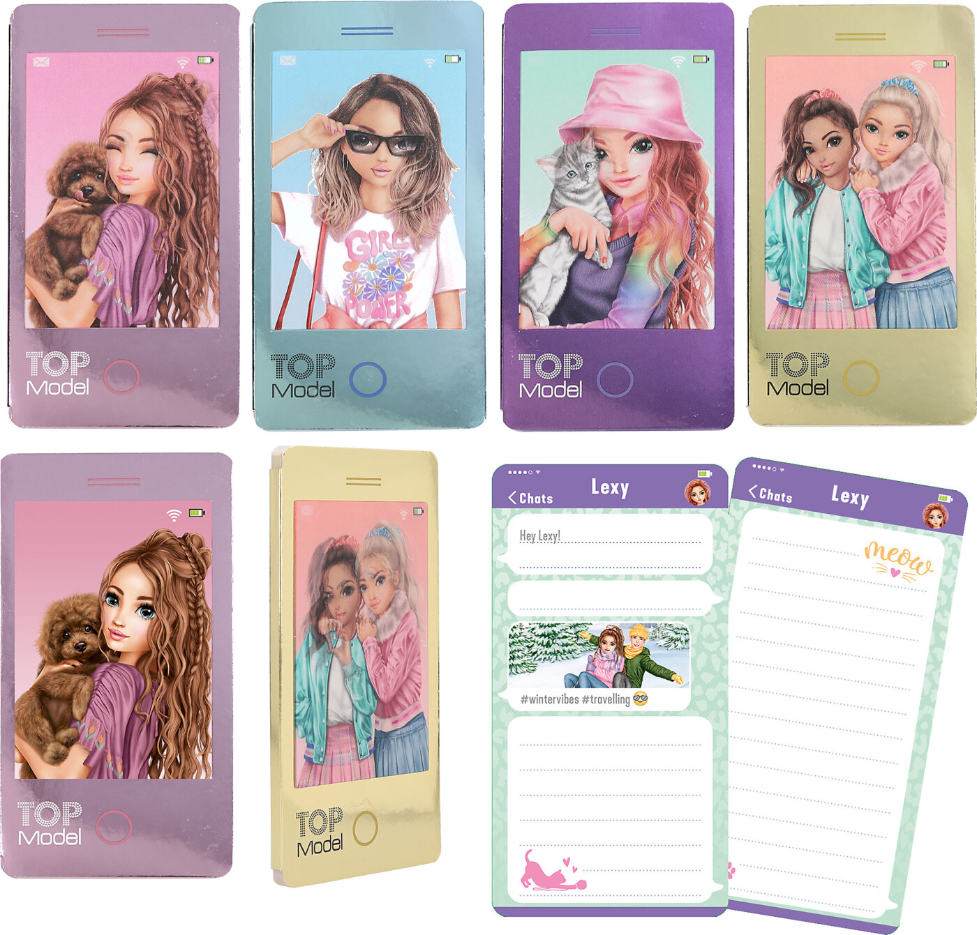 Top Model - Notesbog - Ligner En Mobil - 80 Sider - Overraskelse