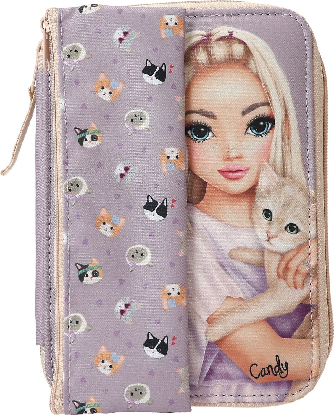 Top Model - Penalhus - Hunde Og Katte Motiv - Lilla