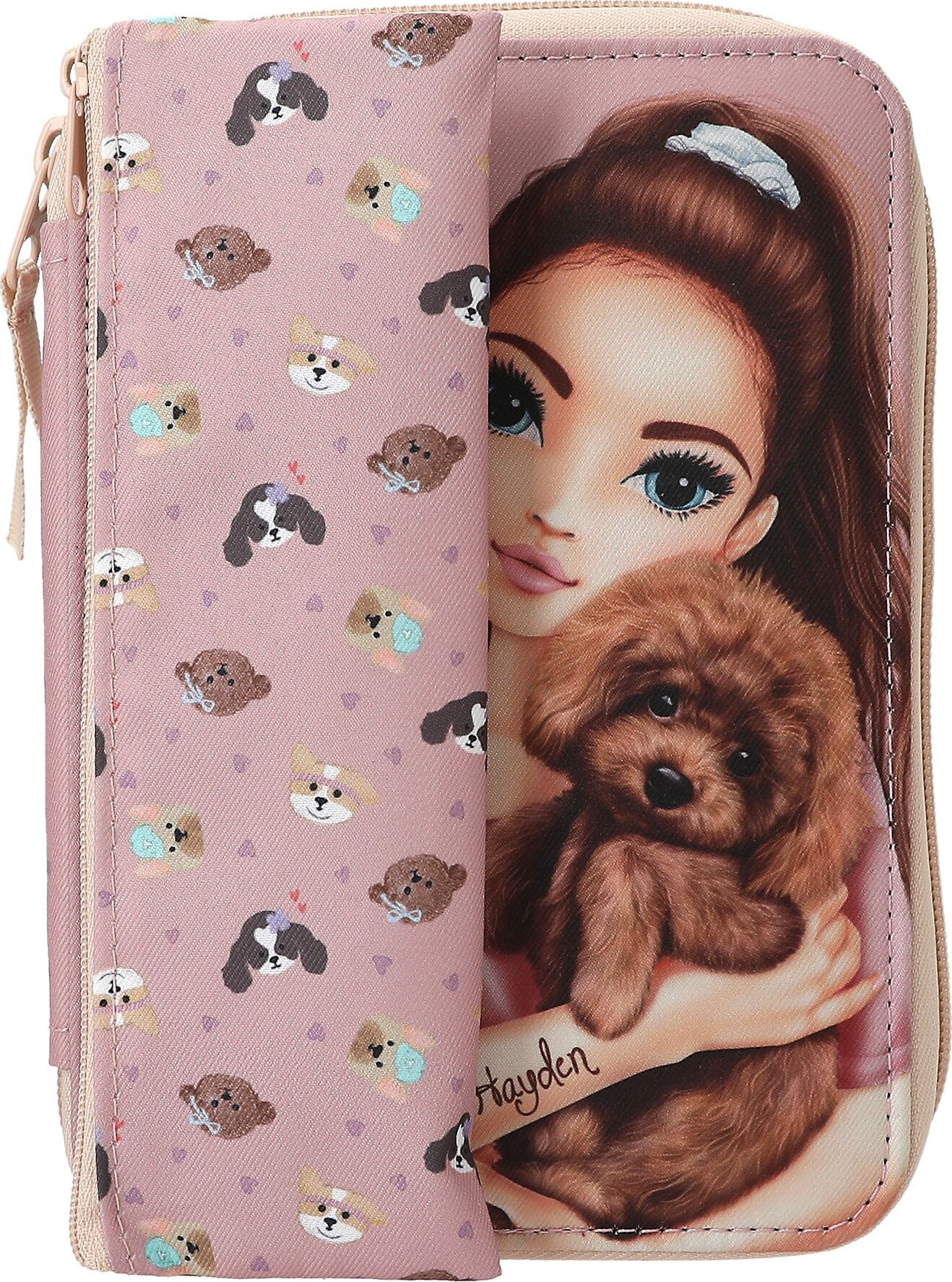 Top Model - Penalhus - Hunde Og Katte Motiv - Rosa