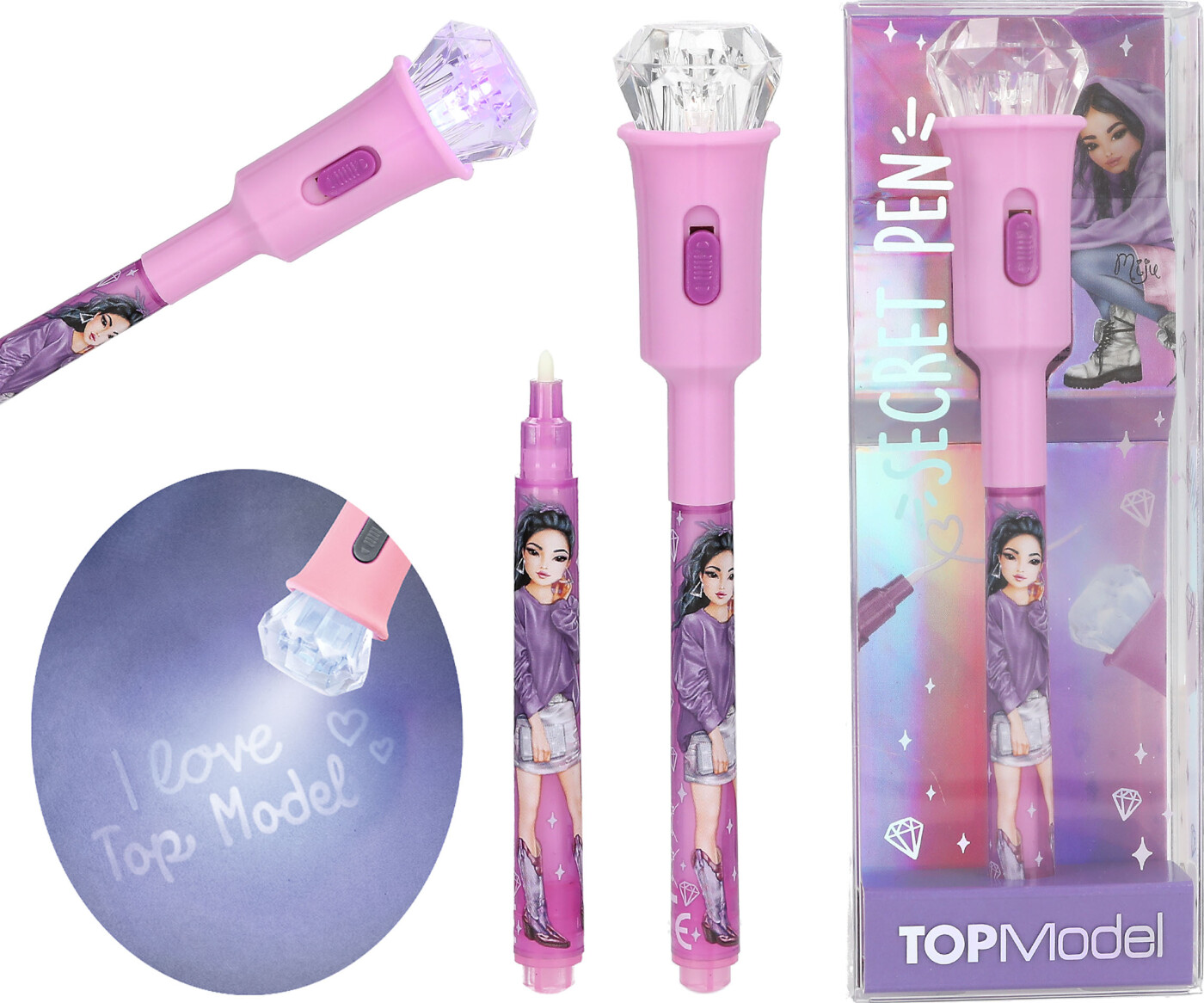 Topmodel - Secret Pen With Uv Light - Compact - Depesche