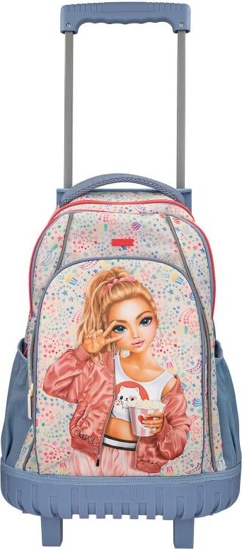 #3 - Topmodel - Skoletaske Trolley Til Børn - Cutie Star - Multifarvet