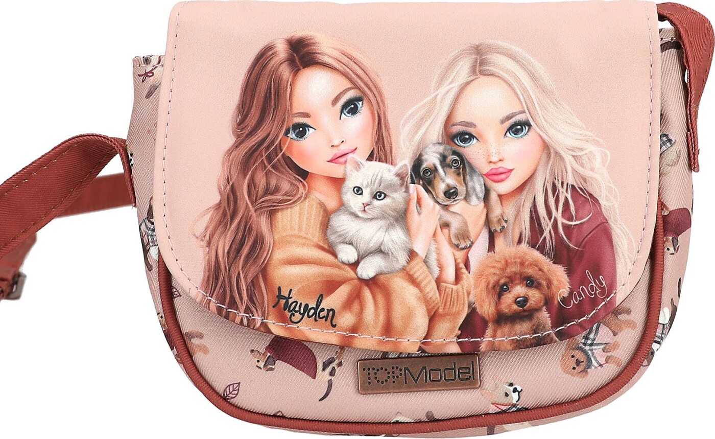 Top Model - Skuldertaske Til Børn - Fur Ever Friends - Pink Kobber - Lille