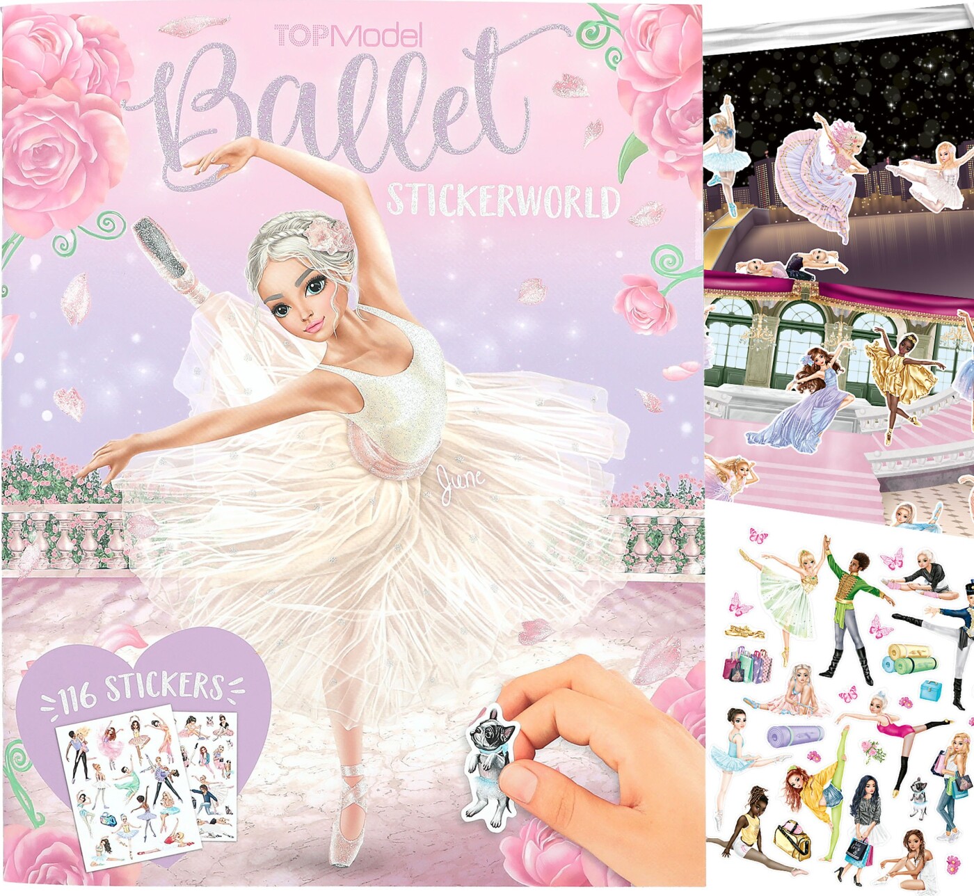 Topmodel - Klistermærkebog - Stickerworld - Ballet