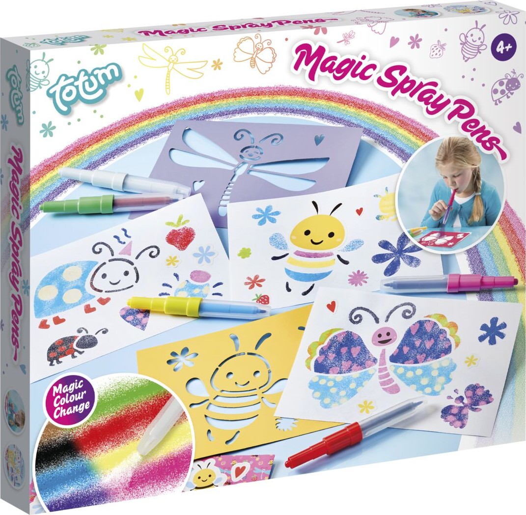 Magiske Pustetusser - Sæt Inkl. Skabeloner Og Klistermærker