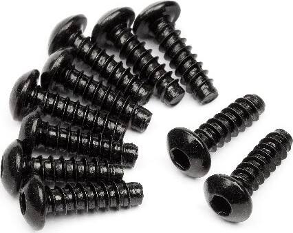 Tp. Button Head Screw M3x10mm (hex Socket/10pcs) - Hp94354 - Hpi Racing