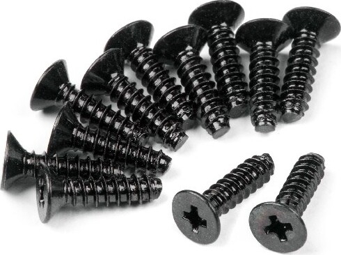 Tp Flat Head Screw M2.6x10mm (12pcs) - Hpz477 - Hpi Racing