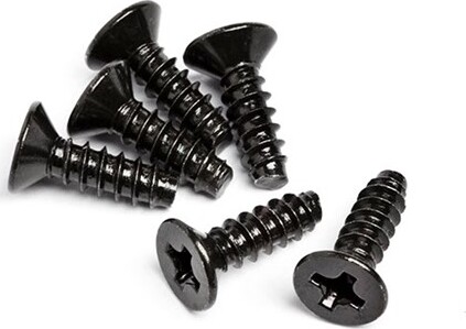 Tp Flat Head Screw M3 X 10mm (6 Pcs) - Hpz577 - Hpi Racing