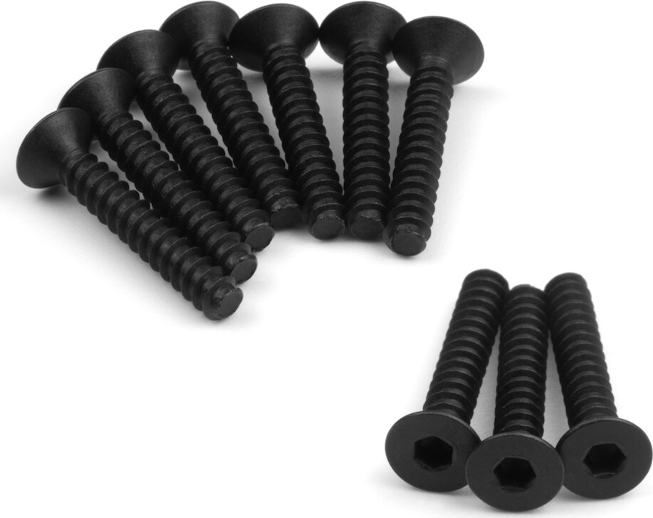 Tp. Flat Head Screw M3x18mm (hex Socket/10pcs) - Hp160593 - Hpi Racing