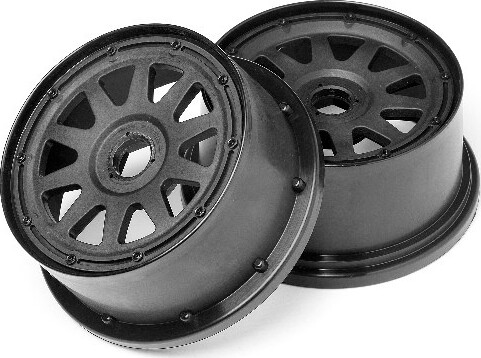 Tr-10 Wheel Black (120x65mm/-10mm Offset) - Hp104971 - Hpi Racing