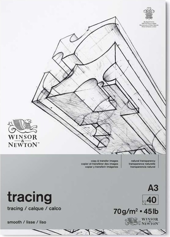 Transparent Papir Blok - A3 - 40 Sider - Winsor & Newton