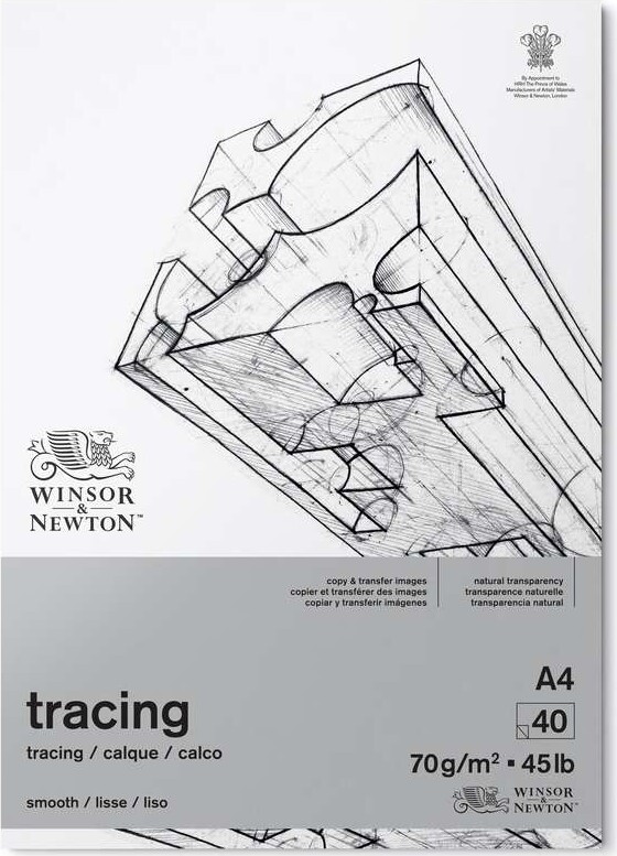 Transparent Papir Blok - A4 - 40 Sider - Winsor & Newton