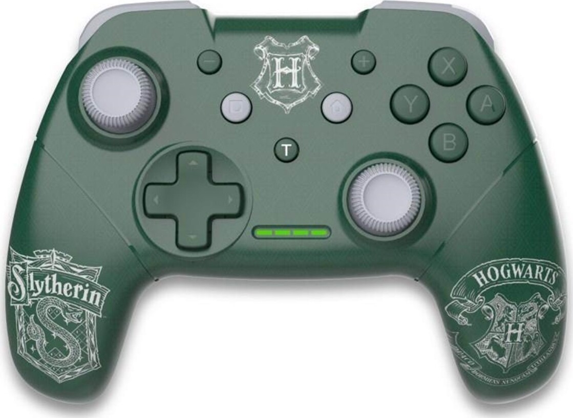 Trade Invaders Harry Potter Wireless Controller Green For Switch With 1m Cable - Slytherin