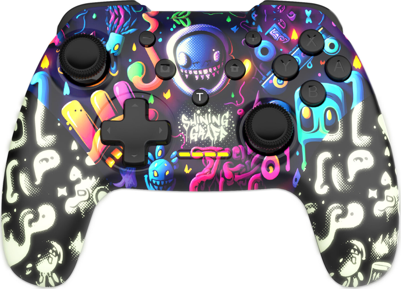 Trade Invaders Shining Graff (Glow in the Dark Paint) - Wireless Controller - Nintendo Switch