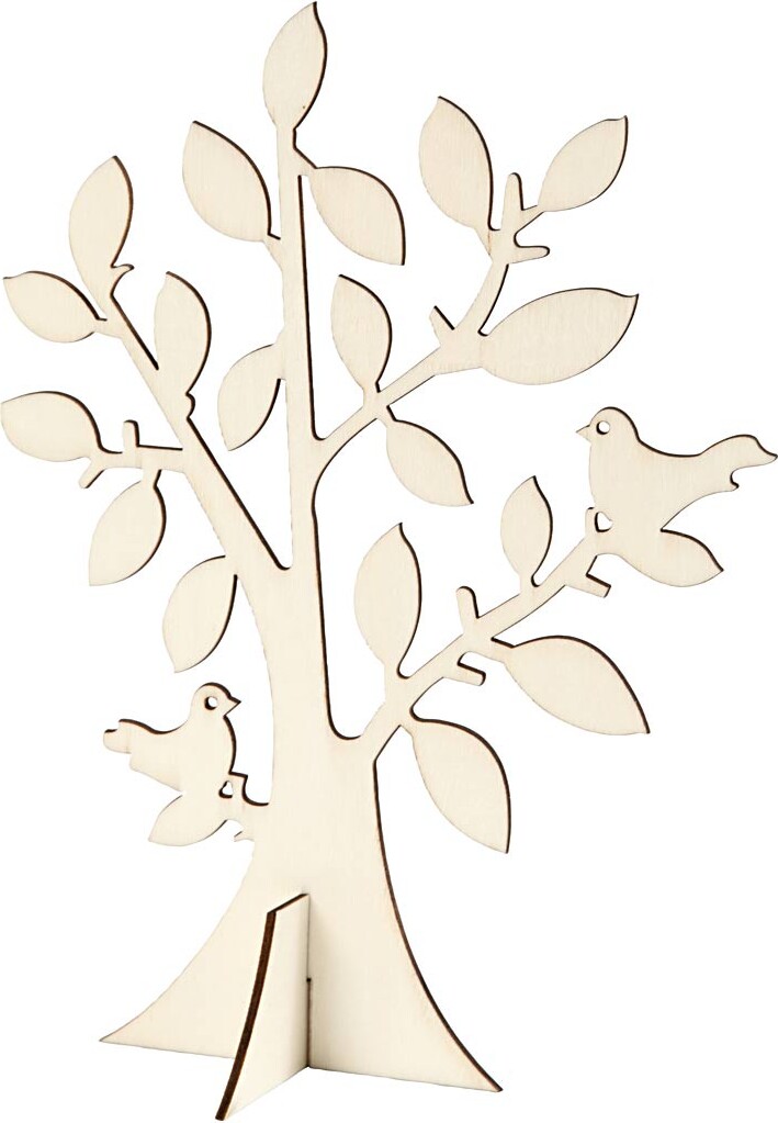 Træ - H 24 Cm - B 18,4 Cm - 1 Stk. billede