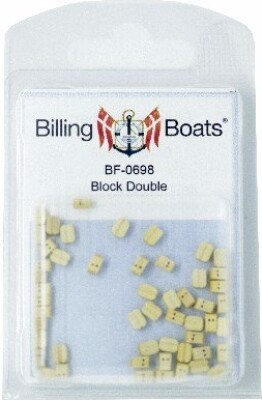 Billede af Billing Boats Fittings - Blokke - Dobbelt - 5 Mm - 50 Stk
