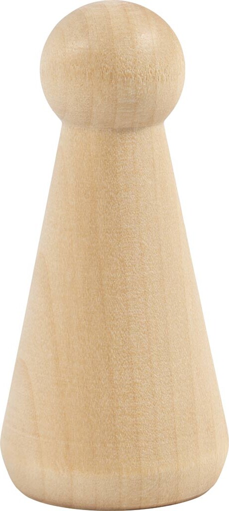 Træfigur Krop - Kegleform - H 8 Cm - 3 Stk.