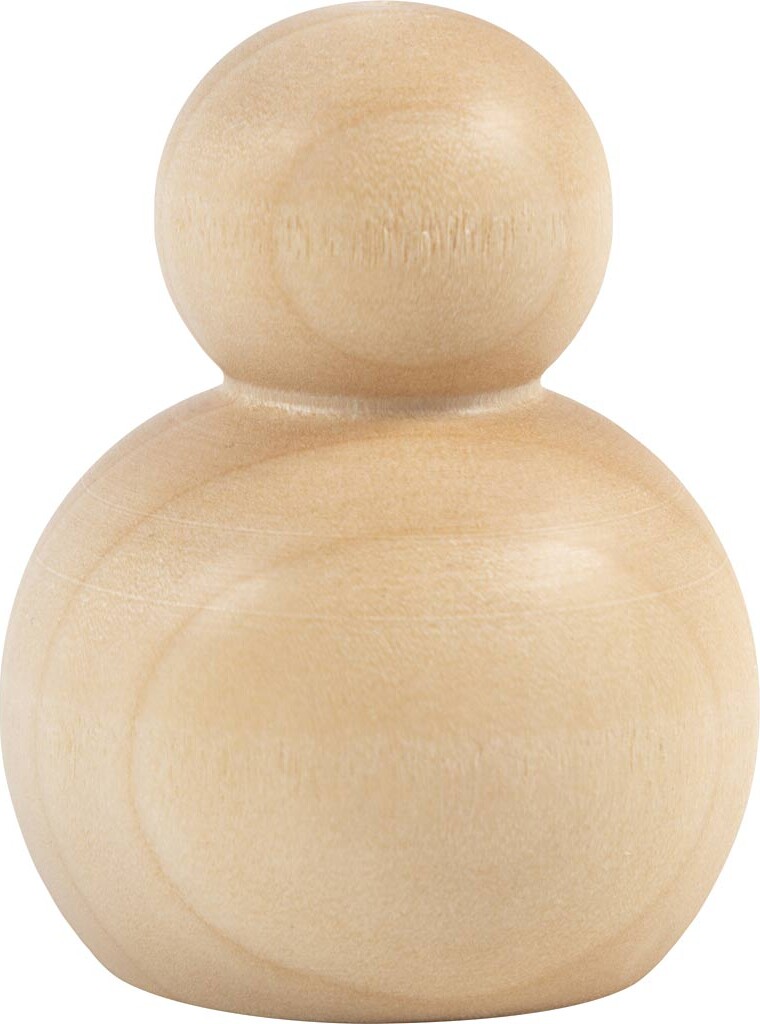 Træfigur Krop - Rund - H 5 Cm - 5 Stk.