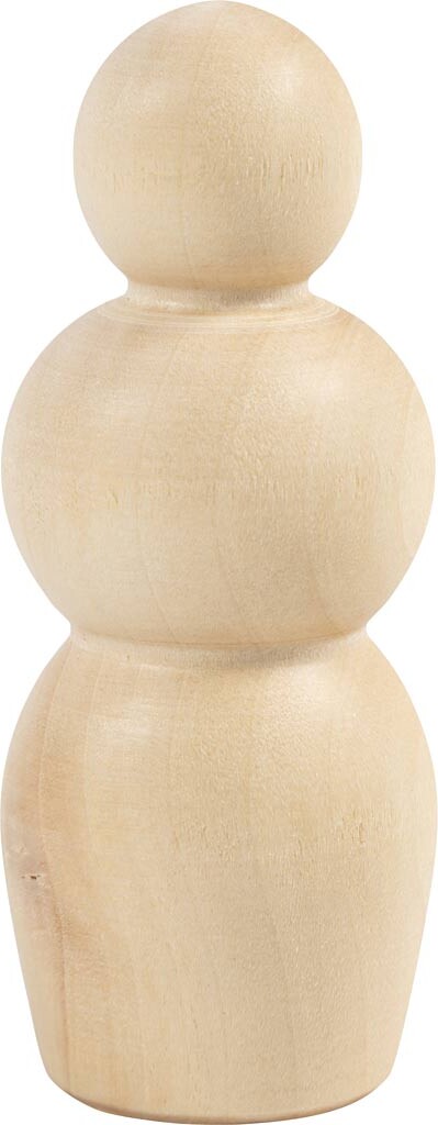 Træfigur Krop - Timeglasform - H 7,5 Cm - 5 Stk.