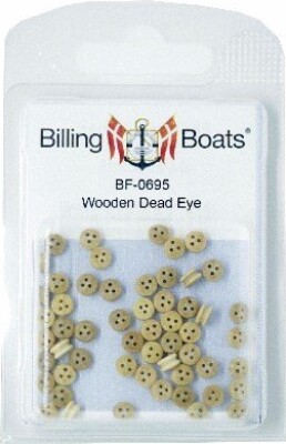 Billing Boats Fittings - Jomfru / Deadeye - 5 Mm - 50 Stk