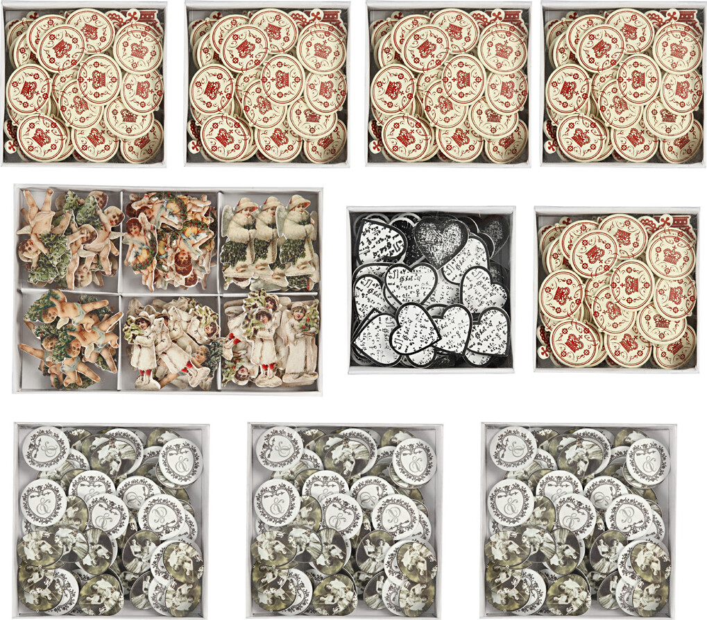 Træstickers - Str. 20-50 Mm - Indhold Kan Variere - 10 Pakker