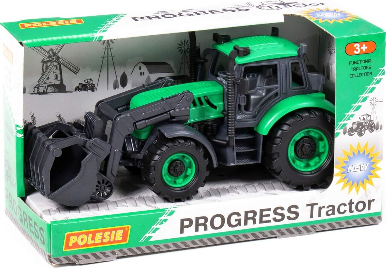 Traktor Med Frontlæsser - Til Børn - Polesie - 24 Cm