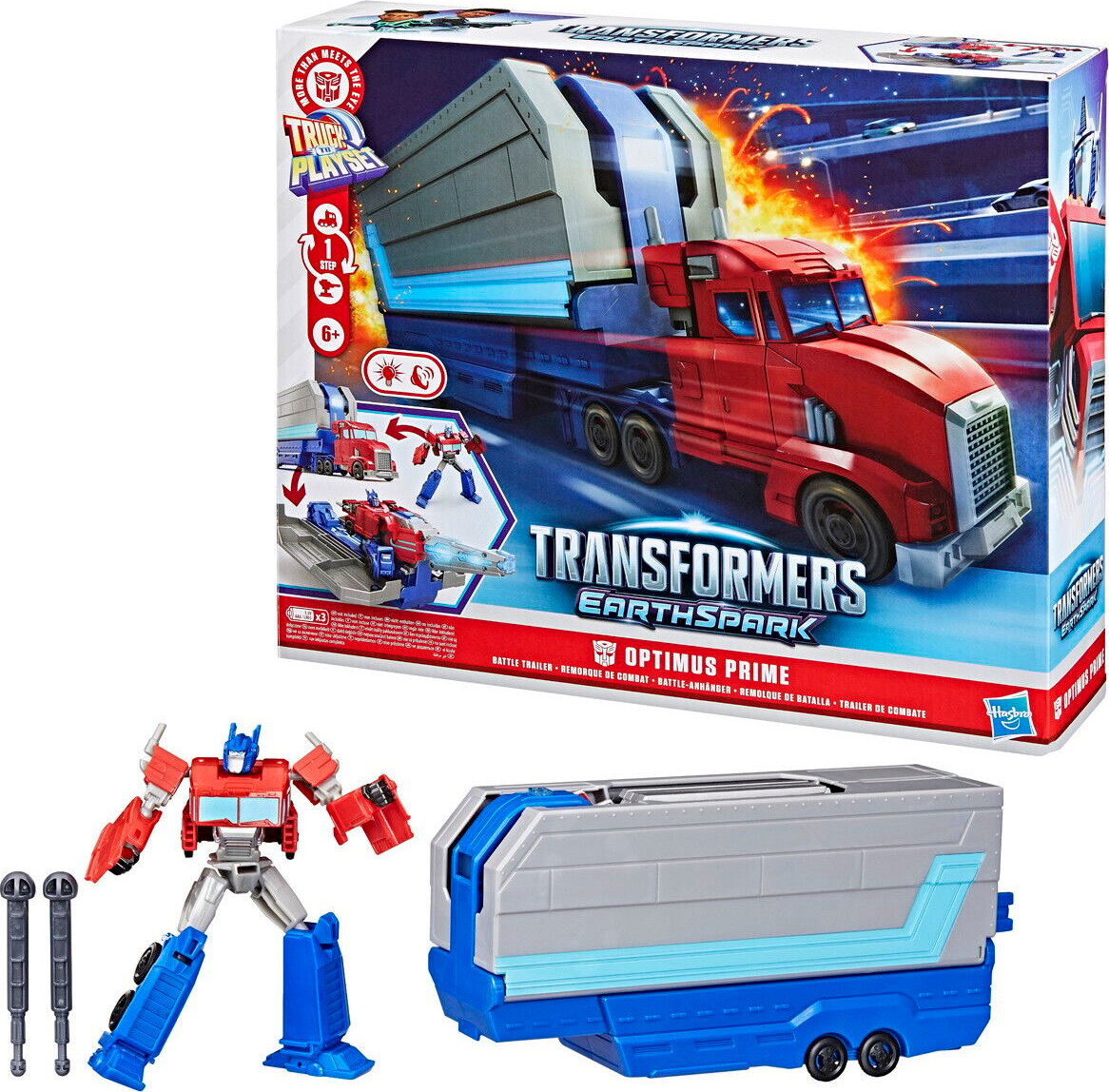 Transformers - Earthspark Optimus Prime Battle Trailer - Hasbro billede