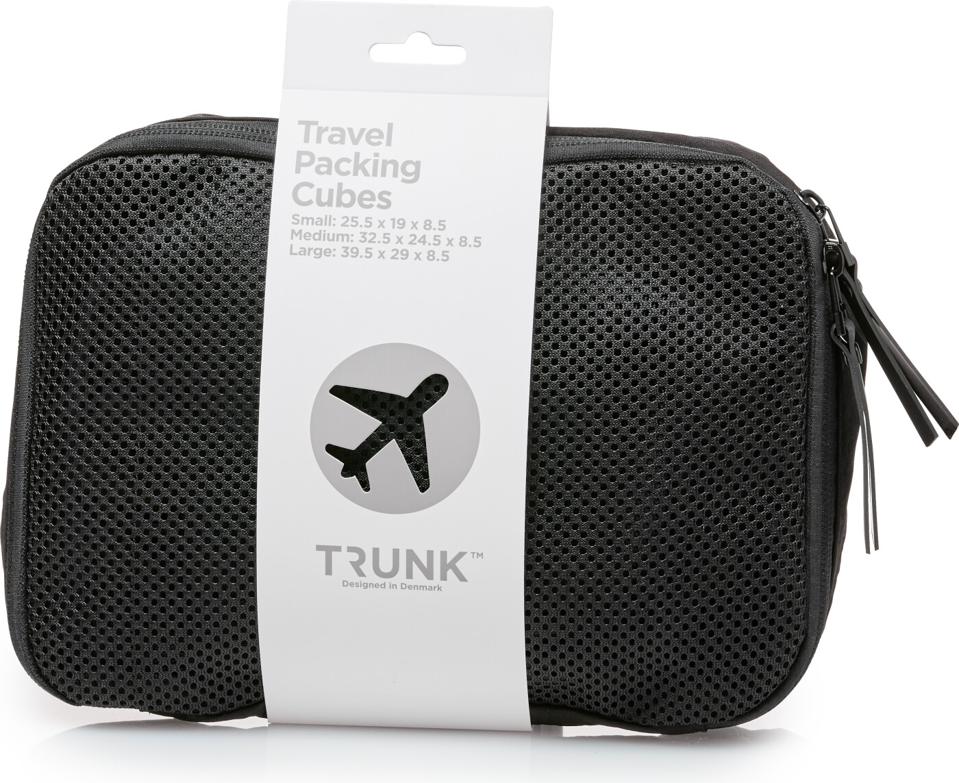 Trunk - Toilettaske Sæt - 3 Dele - Sort