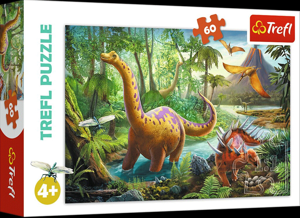 Trefl - Dinosaur Migration Puslespil 60 Brikker