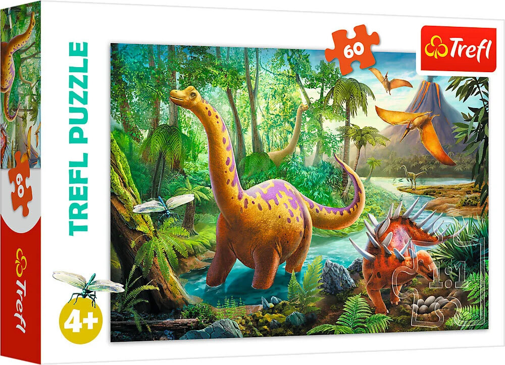 Trefl - Dinosaur Migration Puslespil 60 Brikker