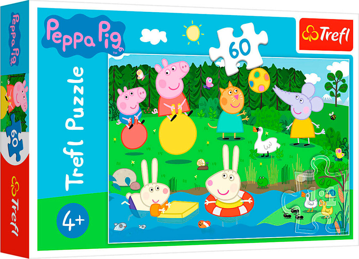 Trefl Gurli Gris Puslespil Holiday Fun - 60 Brikker