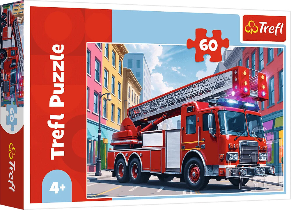 Trefl - Puslespil - Brandbil 60 Brikker