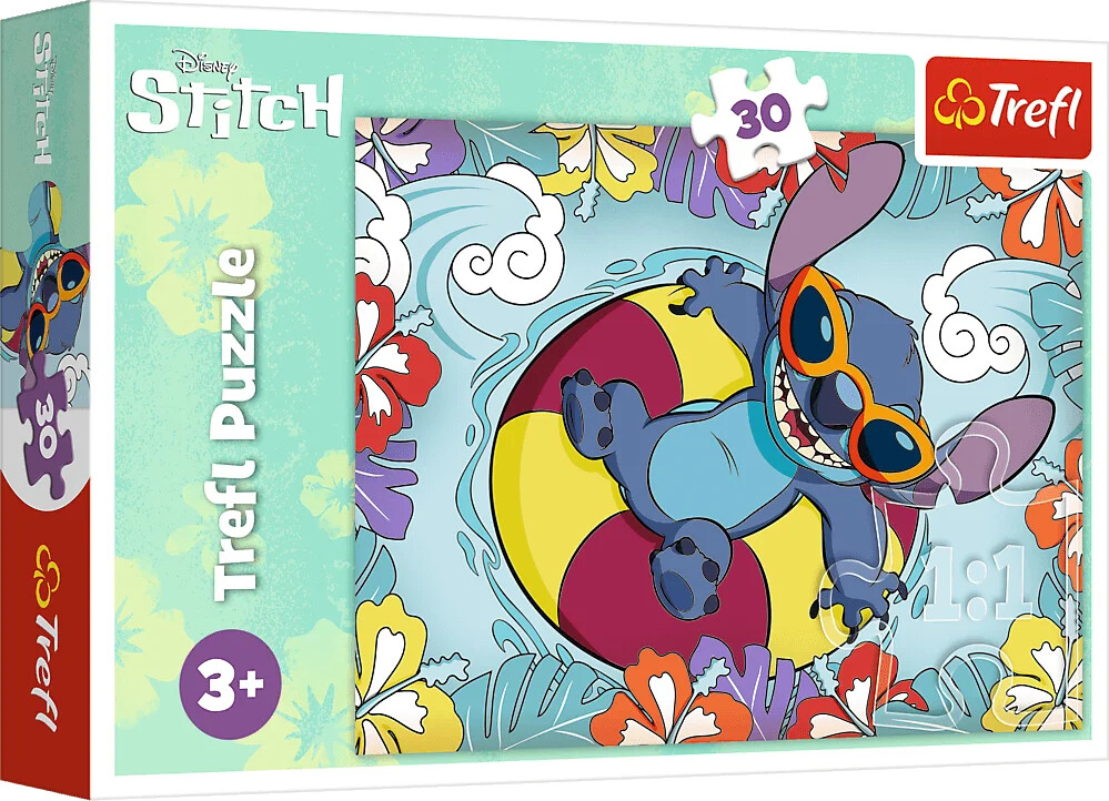 Trefl Puslespil Disney Lilo & Stitch On Vacation - 30 Brikker
