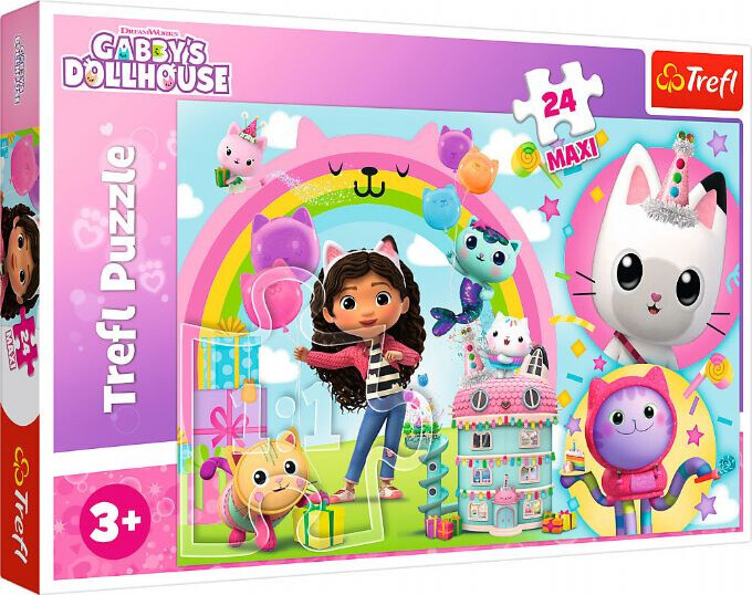 Trefl Puslespil Gabby's Dollhouse Happy Gabby - 24 Maxi Brikker