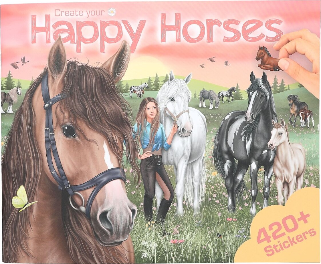 Trend - Create Your Happy Horses Aktivitetsbog M/stickers - Bog