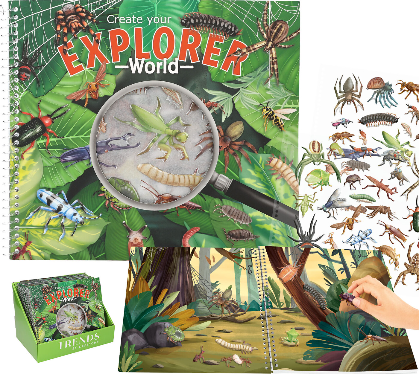 Trends - Insekter Klistermærkebog - Create Your Explorer World