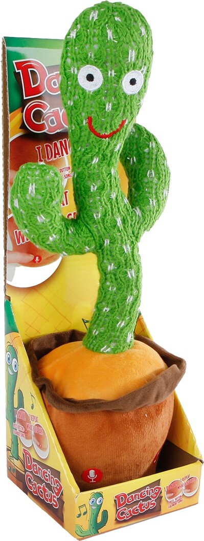 Trend Toys 201025 - Dansende Kaktus - Lys og Lyd - 34 cm
