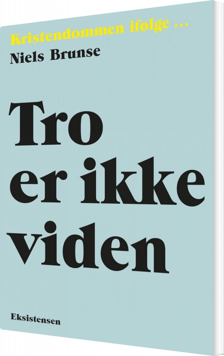 Tro Er Ikke Viden - Niels Brunse - Bog